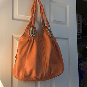 B Makowsky soft leather handbag